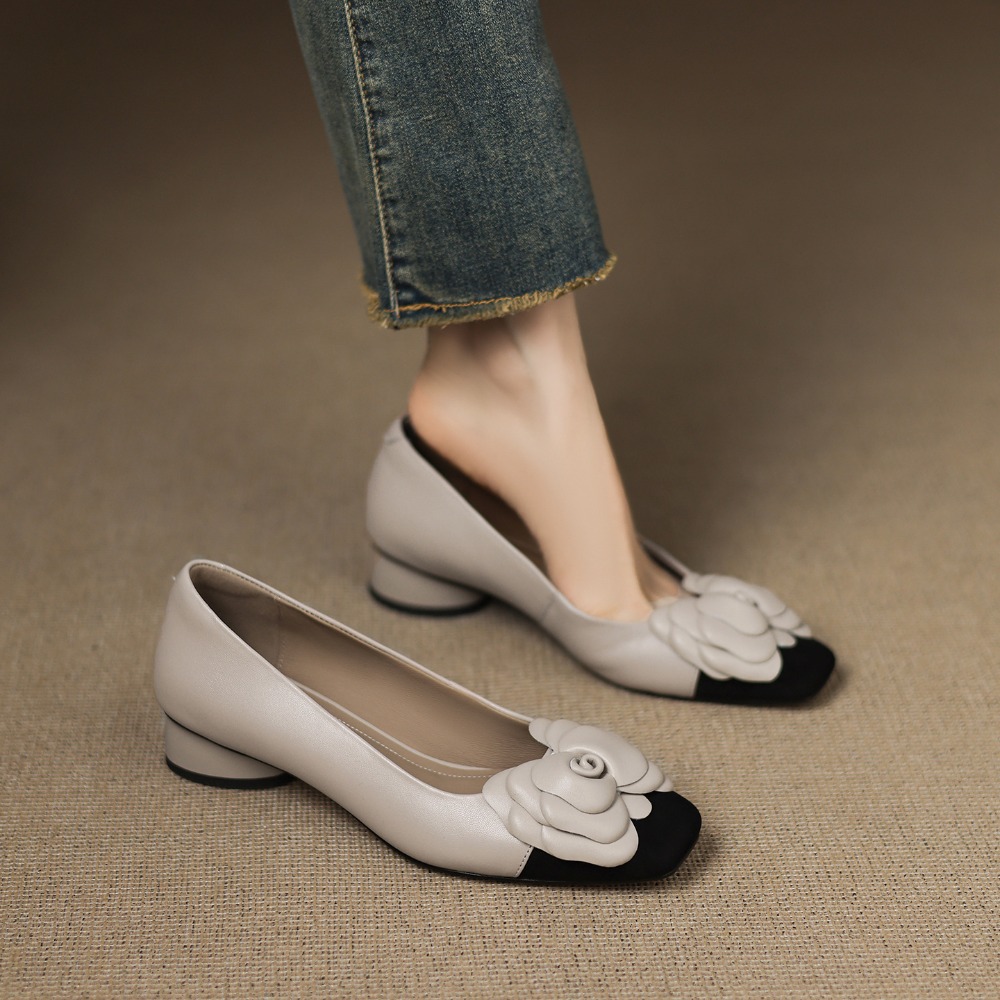 Fashion Flower Single Shoes Au - Women Fashion Heels 评论和价格