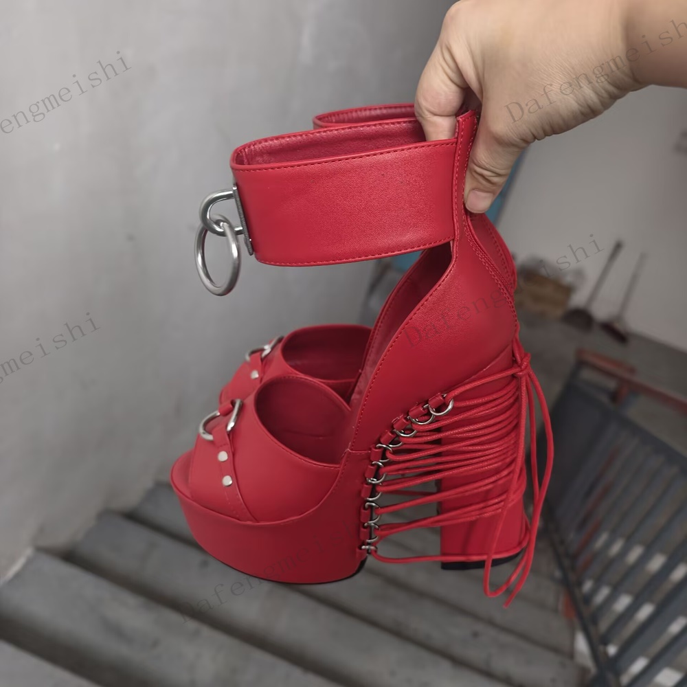 Block Heel Punk Party Hollow L - Women Fashion Rings 评论和价格