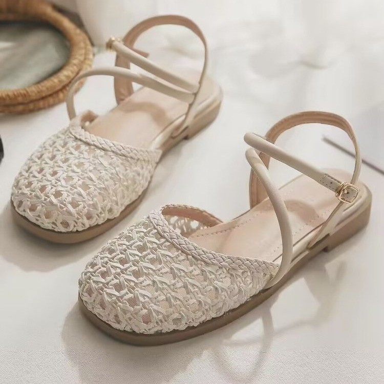 French-style Closed-toe Sandal - Women Fashion Heels 评论和价格