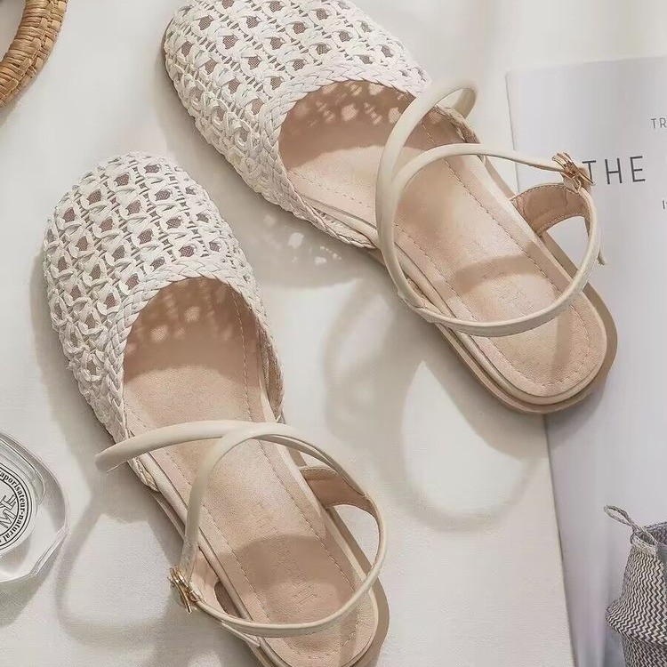 French-style Closed-toe Sandal - Women Fashion Heels 评论和价格