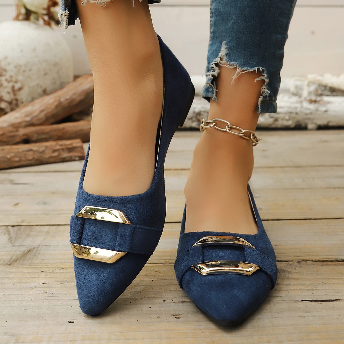 Spring and Autumn Elegant Poin - Women Fashion Heels 评论和价格