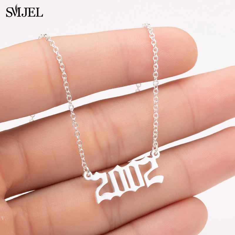 Personality Birth Year Number  - Women'S Fashion Year 2000 评论和价格