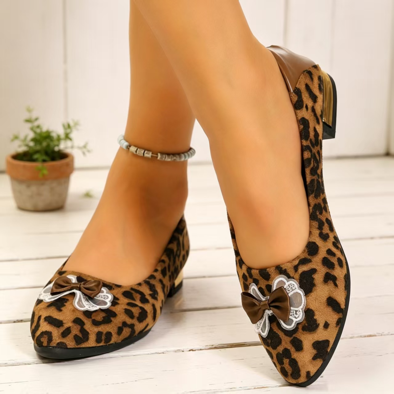 Autumn Fashion Pointed Toe Low - Women Fashion Heels 评论和价格