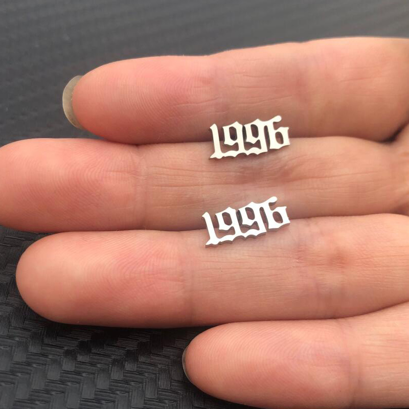 Tiny Year Number Stainless Ste - Women'S Fashion Year 2000 评论和价格