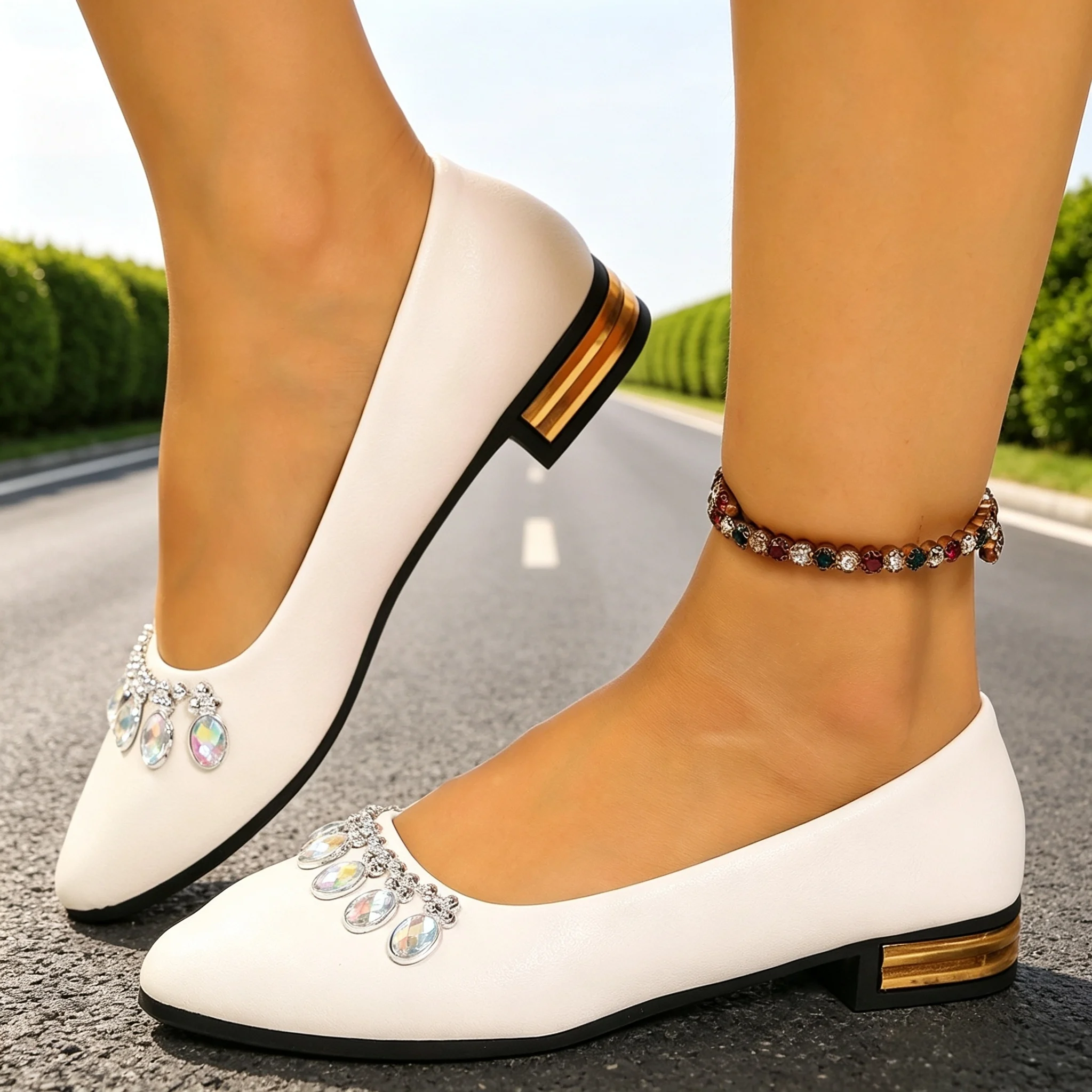 Women Flats Pointed Toe Ballet - Women Fashion Heels 评论和价格