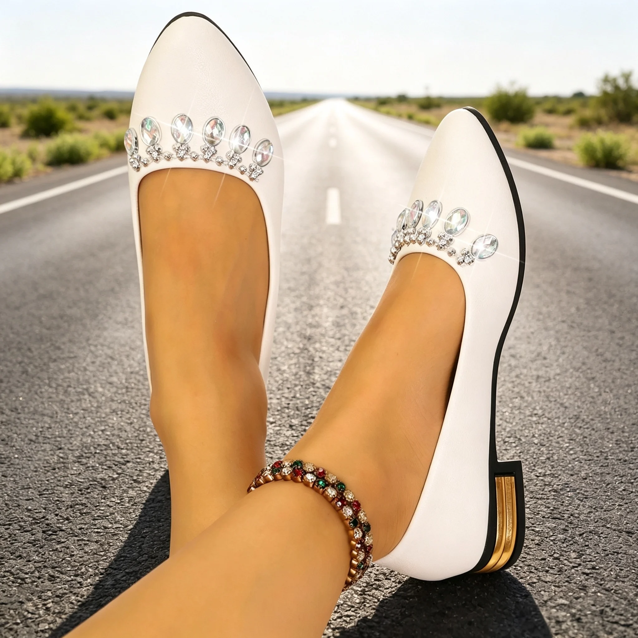 Women Flats Pointed Toe Ballet - Women Fashion Heels 评论和价格