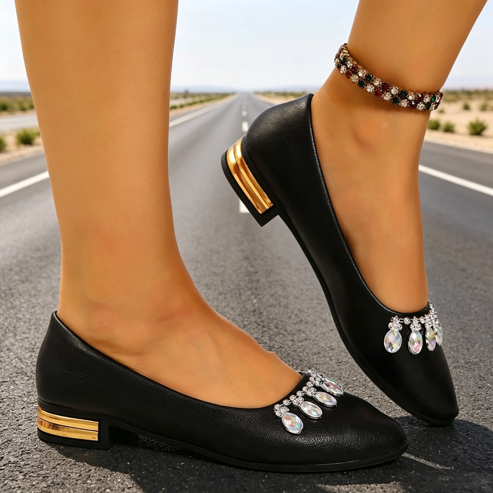 Women Flats Pointed Toe Ballet - Women Fashion Heels 评论和价格