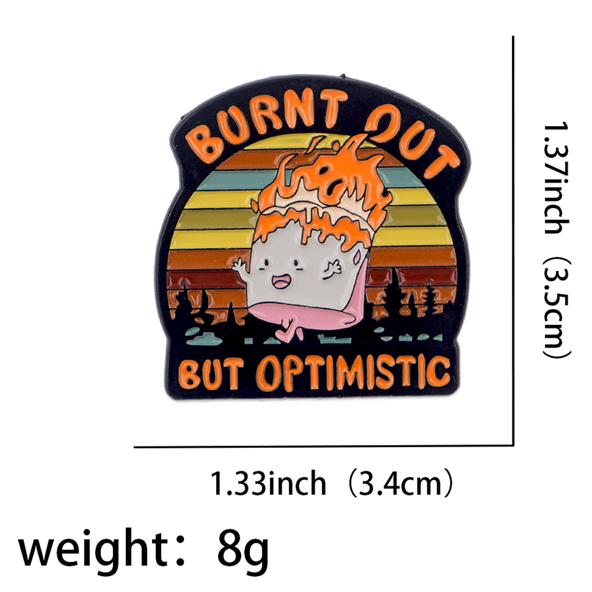 Fire Badges Enamel Pin Brooche - Fashion Women Picture 评论和价格