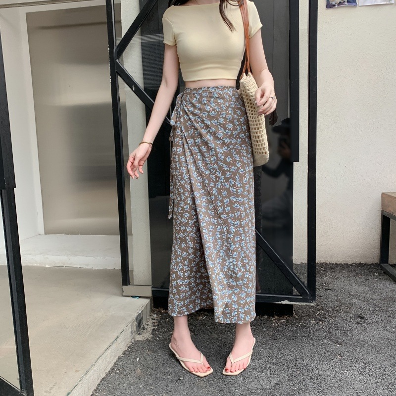 Butterfly Print Cover Up Swimw - Printed Wrap Skirt 评论和价格