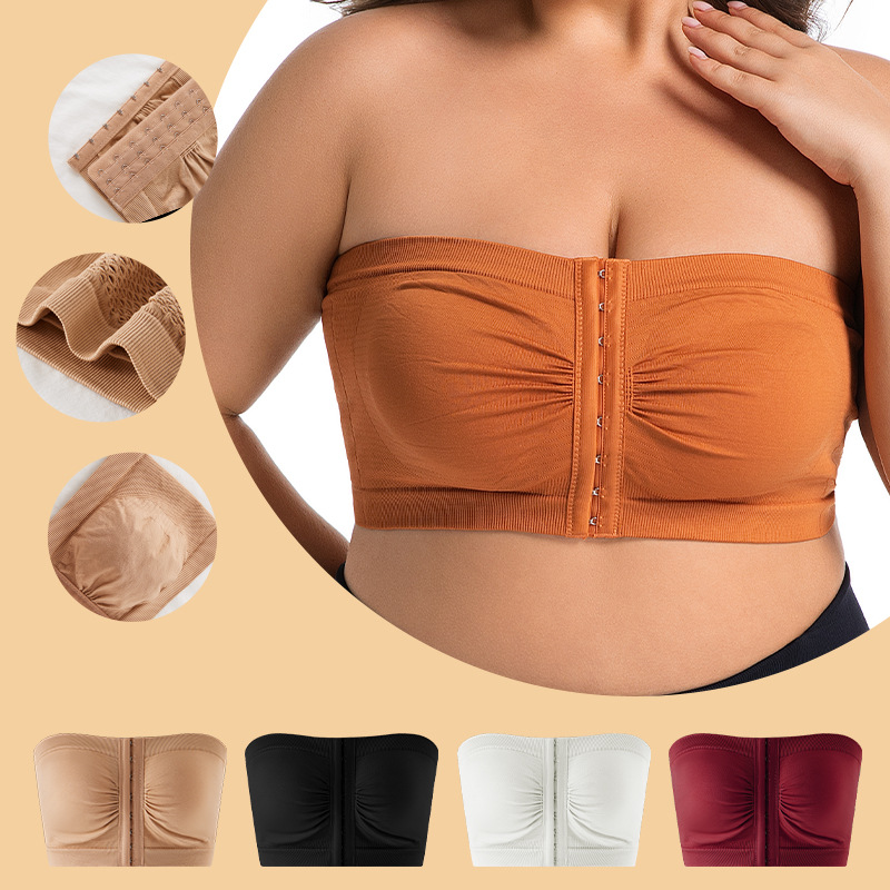 Women's Plus Size Strapless Fr - Bra Top Seamless 评论和价格