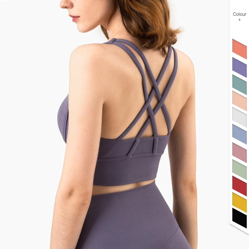 Summer Fashion Cross Back Wome - Bra Top Seamless 评论和价格