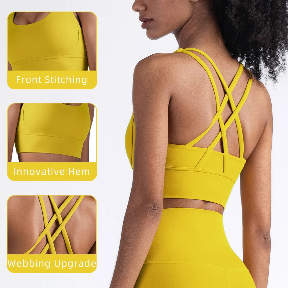Summer Fashion Cross Back Wome - Bra Top Seamless 评论和价格