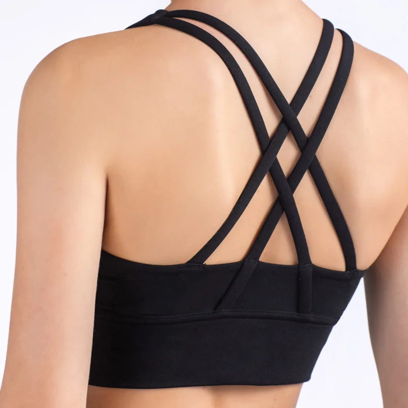 Summer Fashion Cross Back Wome - Bra Top Seamless 评论和价格