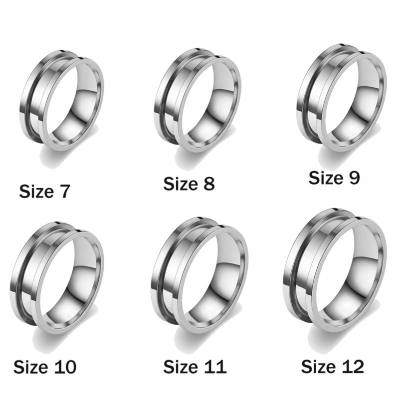 5pcs 7/8/9/10/11/12 Ring Core  - Women Fashion Rings 评论和价格