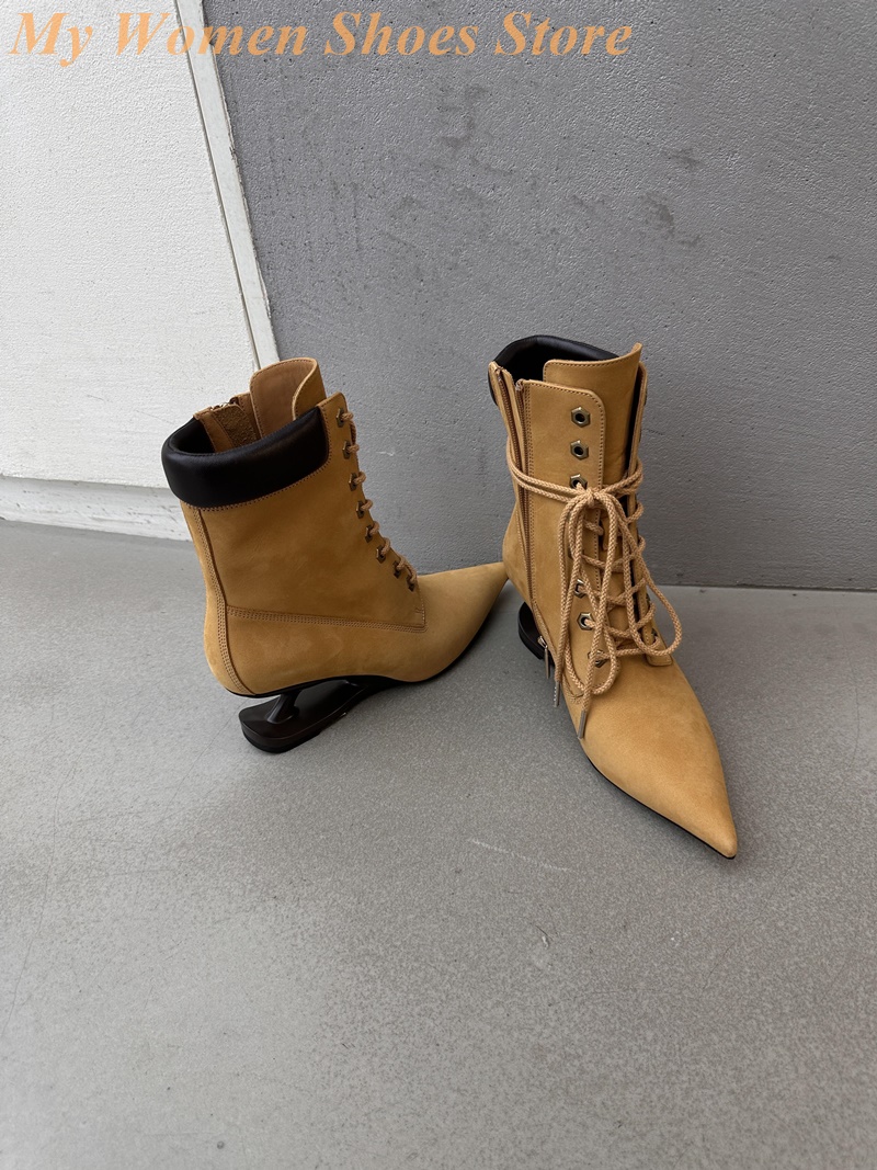 Pointy Toe Strange Style Heel  - Fashion Women Picture 评论和价格