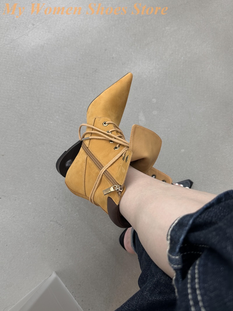 Pointy Toe Strange Style Heel  - Fashion Women Picture 评论和价格